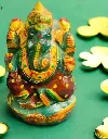 Green Jade Ganesh Idol